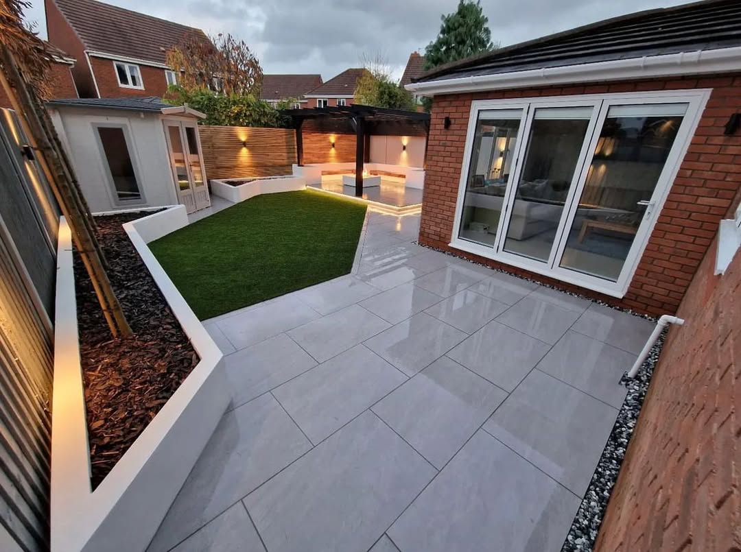 London period property with new block-paved driveway and landscaped front garden